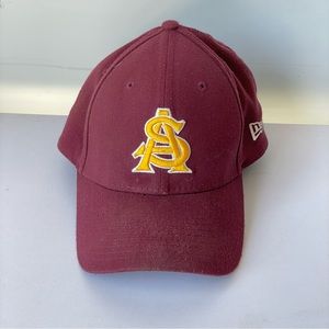 New Era Medium Large ASU Hat 39thirty Red Mens Cap Arizona State University